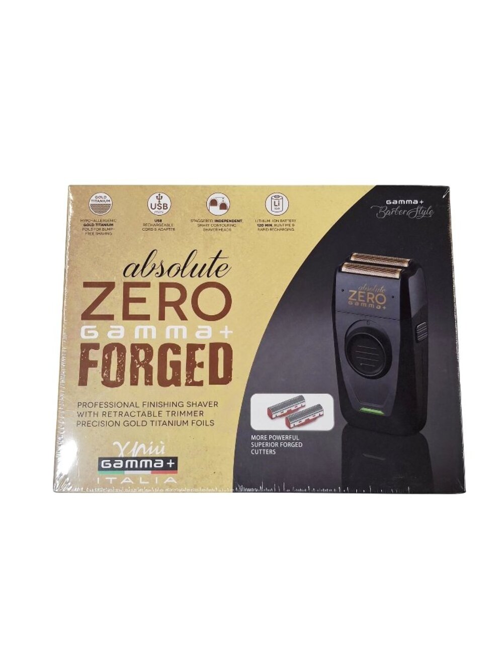 Absolute Zero Gamma+ Forged Professional Finishing Shaver With Retractable Trimm